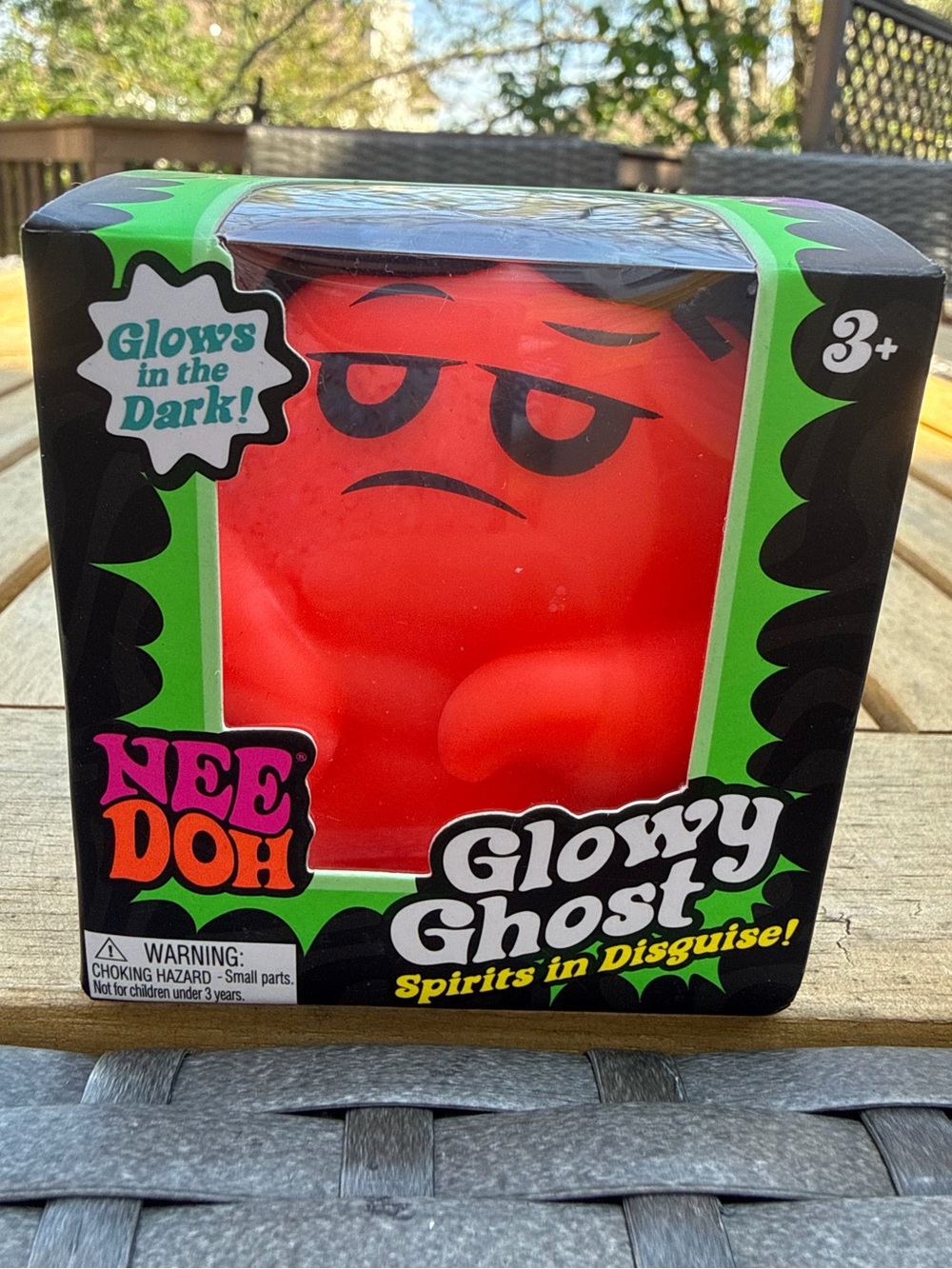 NeeDoh Glowy Ghost -Glow-In-The-Dark